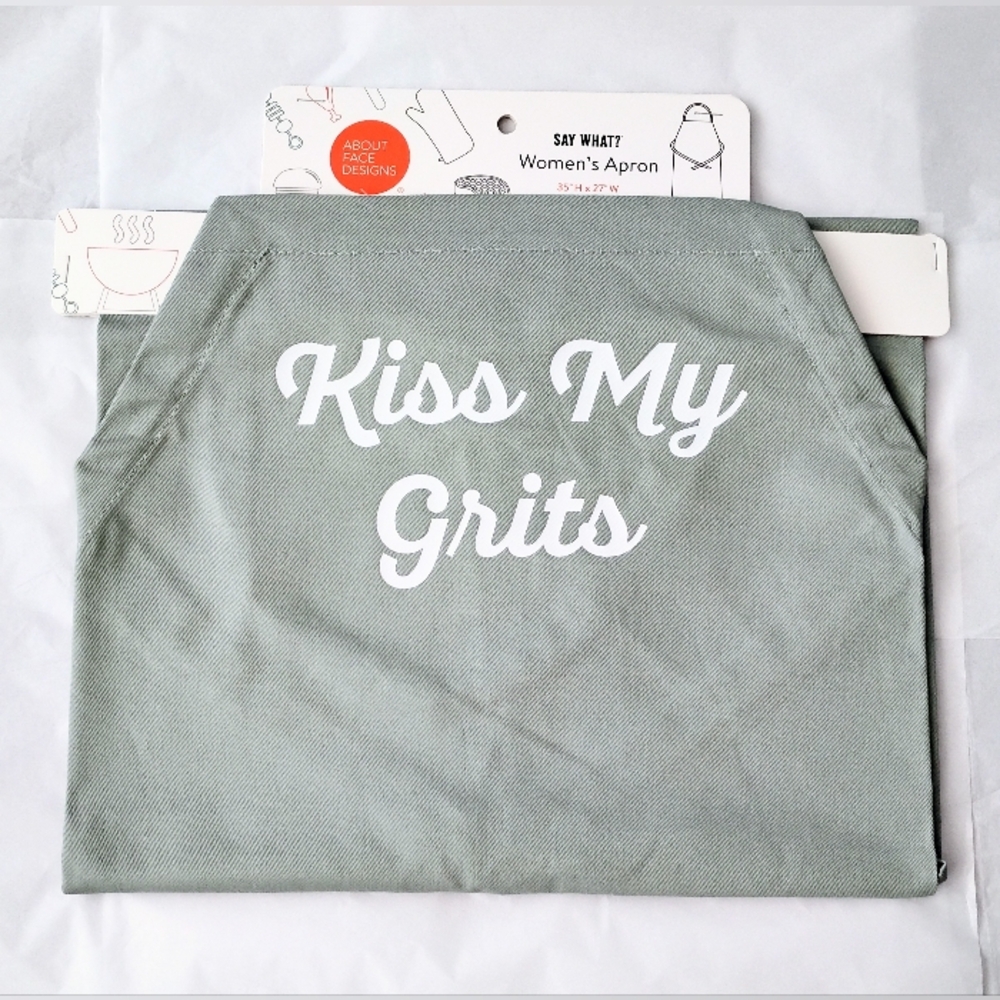 FREE Gift 🎁 KISS MY GRITS Women's Apron
